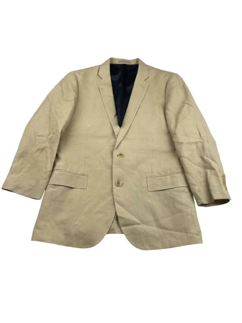J.Crew Men’s Ludlow 100% Irish Linen 2-Button Blazer Khaki/Tan • 40R